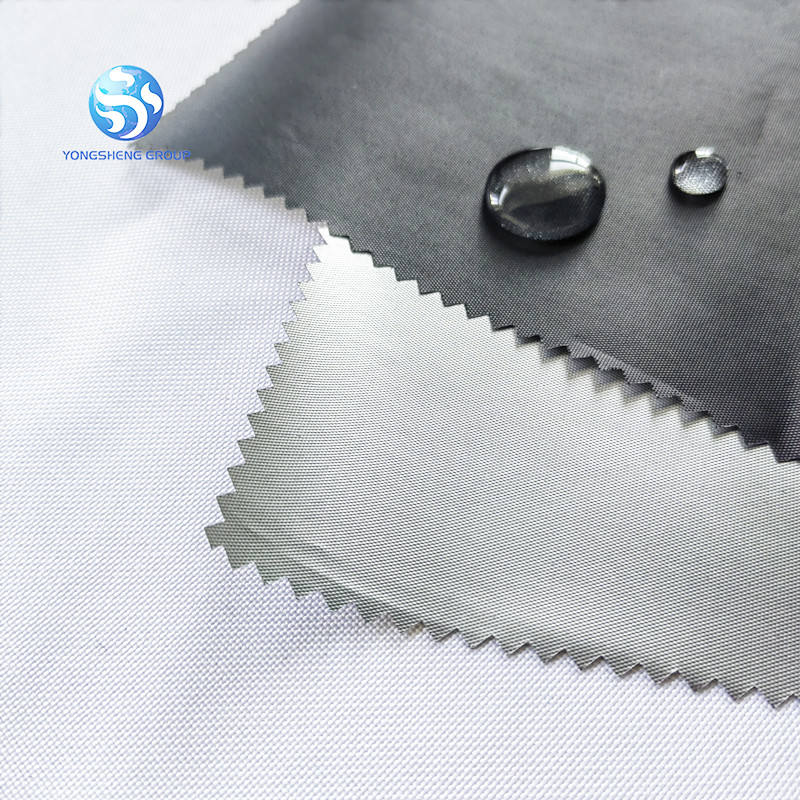 Car cover material 100% Polyester silver coated 210d solution dyeing waterproof tent fabric